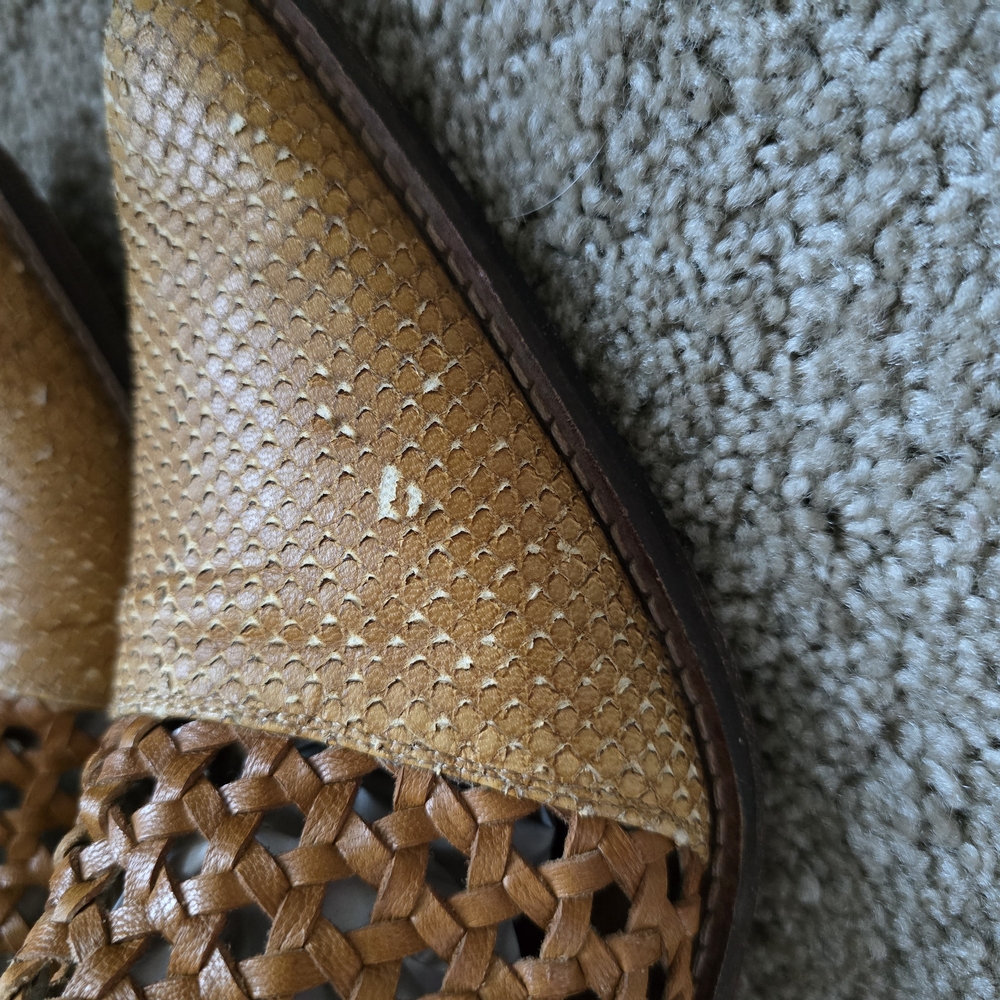 🚨 SOLD🚨 Free People Tan Ankle Booties with Perforated Design - Picture 8 of 14